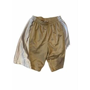 A4 Vintage Beige White Basketball Shorts Mens M